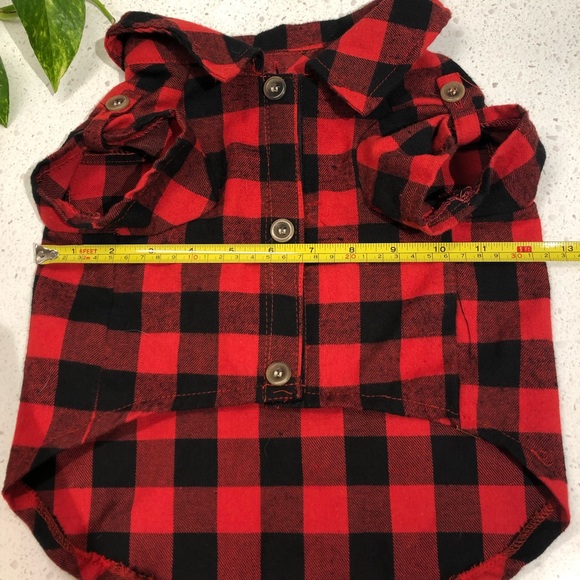 Dog Shirt: CANADIANA Buffalo plaid flannel shirt - size ‘Large’ - Picture 13 of 16